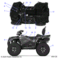 BODY: DECALS - 2020 POLARIS SPORTSMAN TOURING 570 PREMIUM