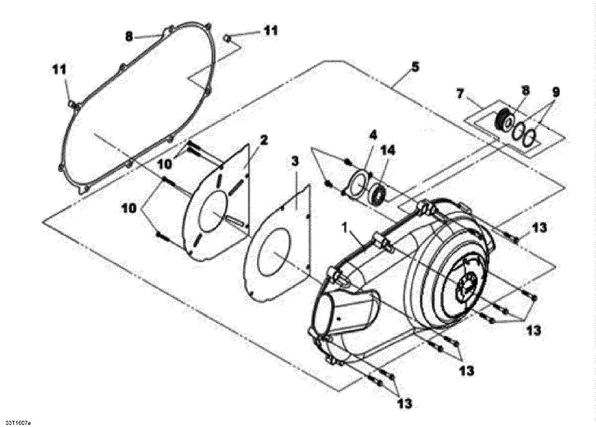 An Image of a Genuine Can-Am Parts Schematic Diagram showing the schematic - CVT COVER