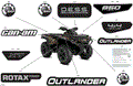 BODY - FEATURE DECALS - 2024 CAN AM OUTLANDER 850 EFI 4X4 XT - WILDLAND CAMO - (2)