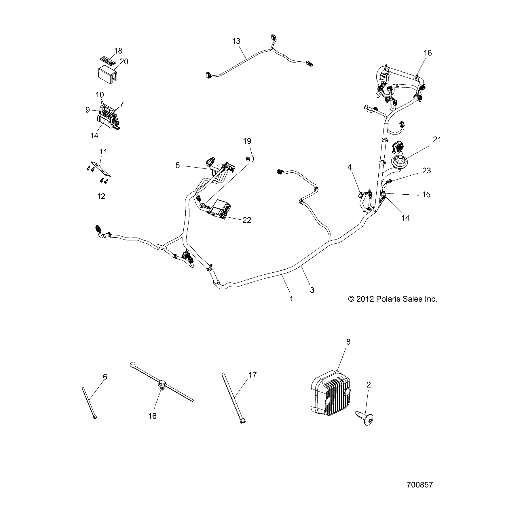 Ac Input Regulator Harness Kit by Polaris 2878505 OEM Hardware P2878505 Off Road Express