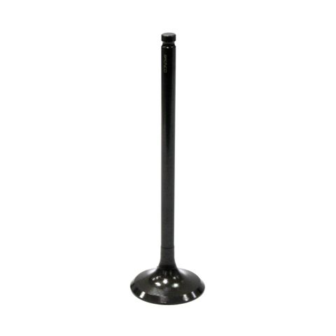 The Suzuki UTV/ATV Exhaust Valve by Bronco is a metal engine component with a flat, circular base and long stem, designed to control fuel and exhaust gas flow in internal combustion engines.