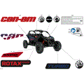 BODY - DECALS - 2026 CAN AM MAVERICK TURBO RS - DUSTY NAVY SATIN - 72" WIDTH CALI