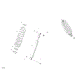 SUSPENSION - REAR SHOCKS - 2026 CAN AM DEFENDER MAX HD11 XT - DUSTY NAVY SATIN - 65" WIDTH - (2)