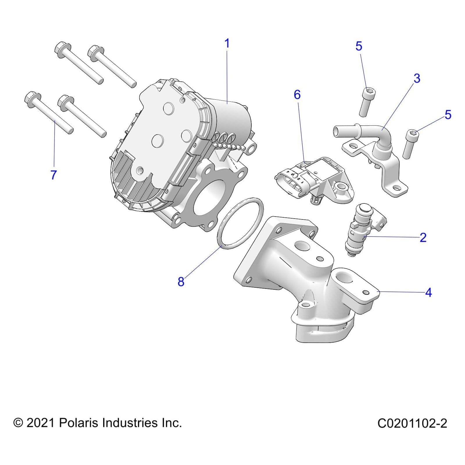 Adapter-Throttle Body-26Mm by Polaris 5144063 OEM Hardware P5144063 Off Road Express