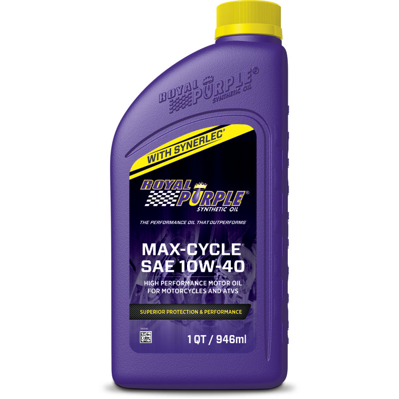 Royal Purple Max-Cycle Synthetic 10W-40 Motorcycle Oil - 1 Quart, Part RLP06315