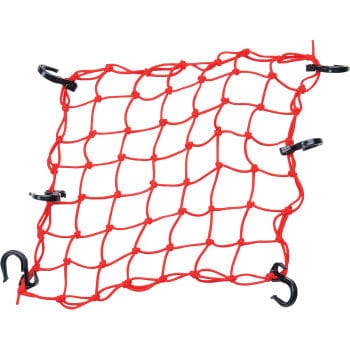 Adjustable Cargo Net - Red by Powertye MFG 50151 Tie Down / Ratchet Strap