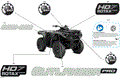 BODY - FEATURE DECALS - 2024 CAN AM OUTLANDER PRO HD7 4X4 - TUNDRA GREEN - (2)