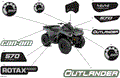 BODY - DECALS - 2023 CAN AM OUTLANDER 570 EFI DPS