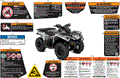 BODY - WARNING DECALS - 2018 CAN AM OUTLANDER 4X4 X MR 570 EFI - CAN AM RED