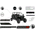 BODY - DECALS - 2026 CAN AM MAVERICK SPORT MAX 1000R EFI DPS - TIMELESS BLACK METALLIC - 60" WIDTH - (2)