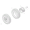 DRIVE - REAR WHEELS - 2025 CAN AM MAVERICK SPORT 1000R EFI X MR - HYPER SILVER - 64" WIDTH