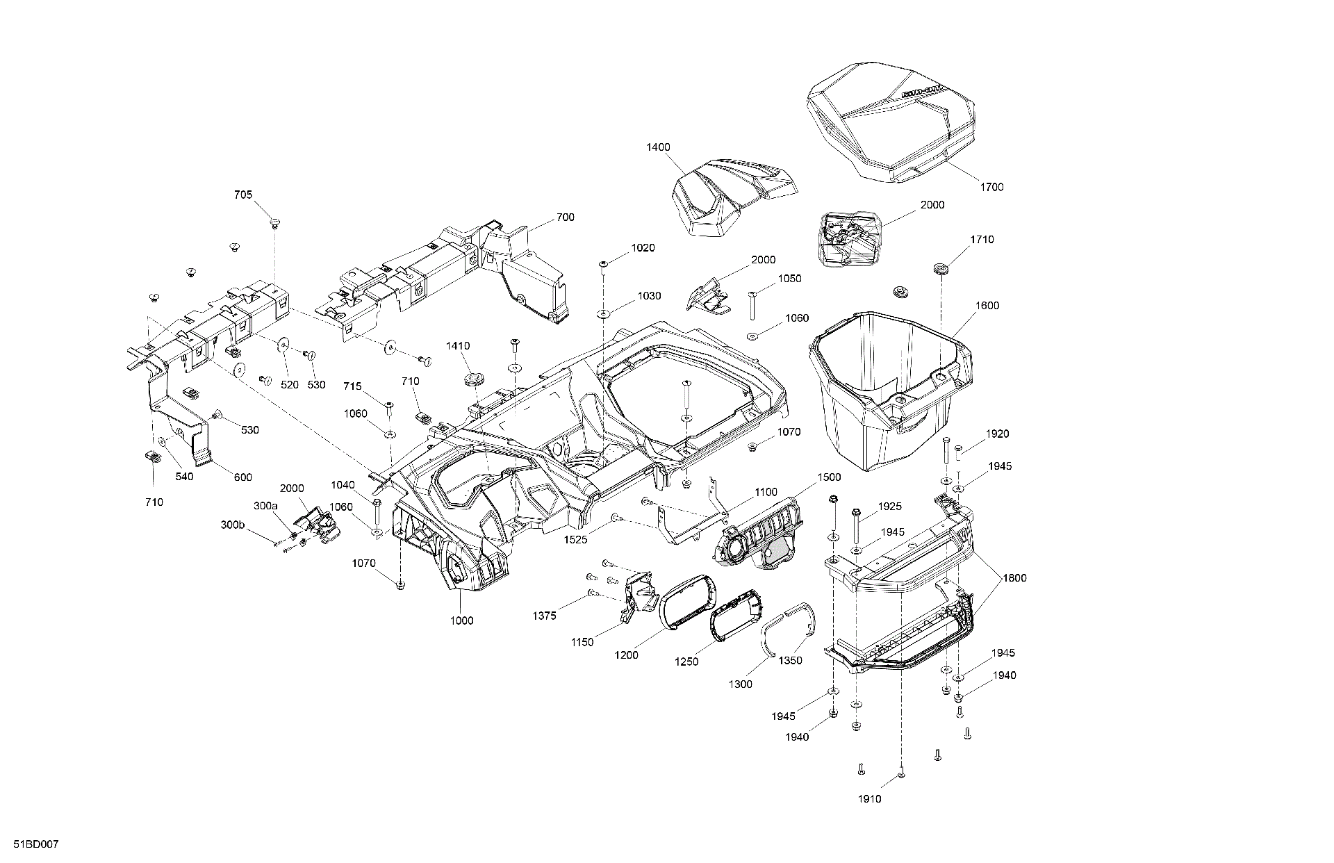 An Image of a Genuine Can-Am Parts Schematic Diagram showing the schematic - CAB INTERIOR - DASHBOARD