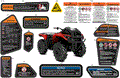 BODY - WARNING DECALS - 2024 CAN AM OUTLANDER 700 4X4 X MR - LEGION RED