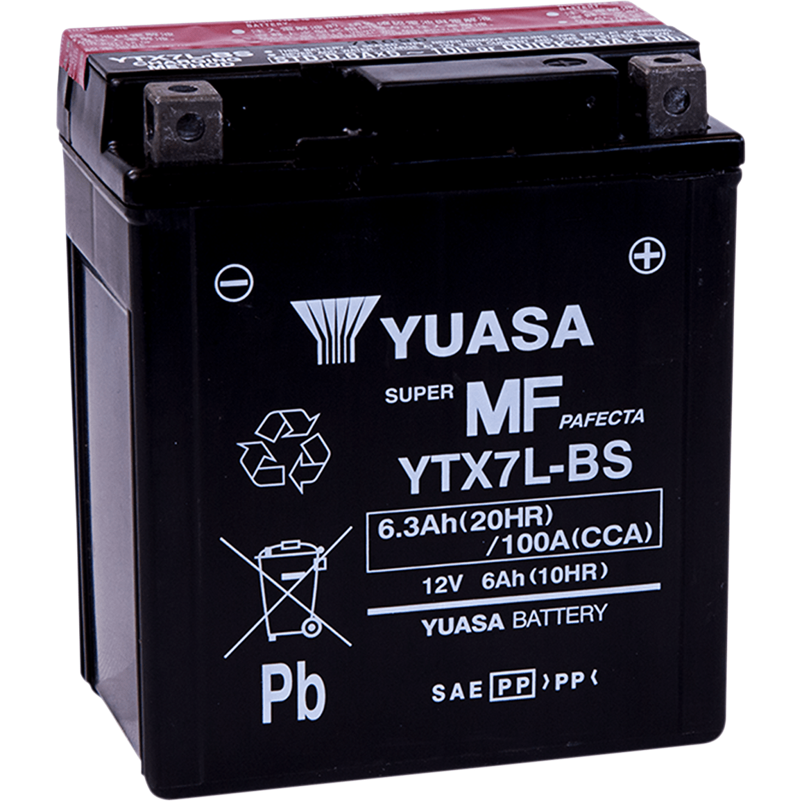 Agm Maintenance-Free Battery By Yuasa YUAM327BS AGM Battery YTX7L-BS Parts Unlimited Drop Ship