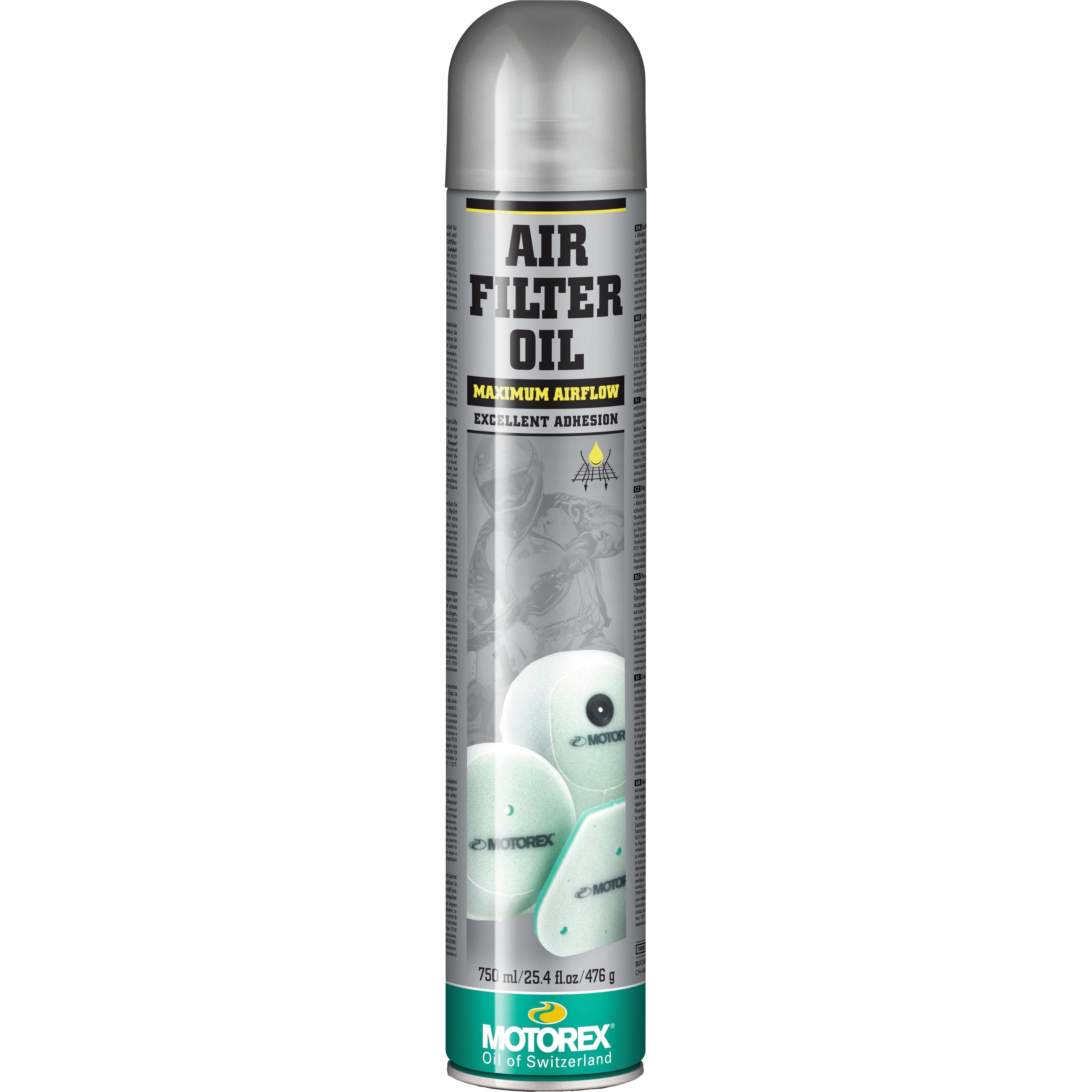 Air Filter Oil Spray 750Ml by Motorex 303080 Air Filter Oil