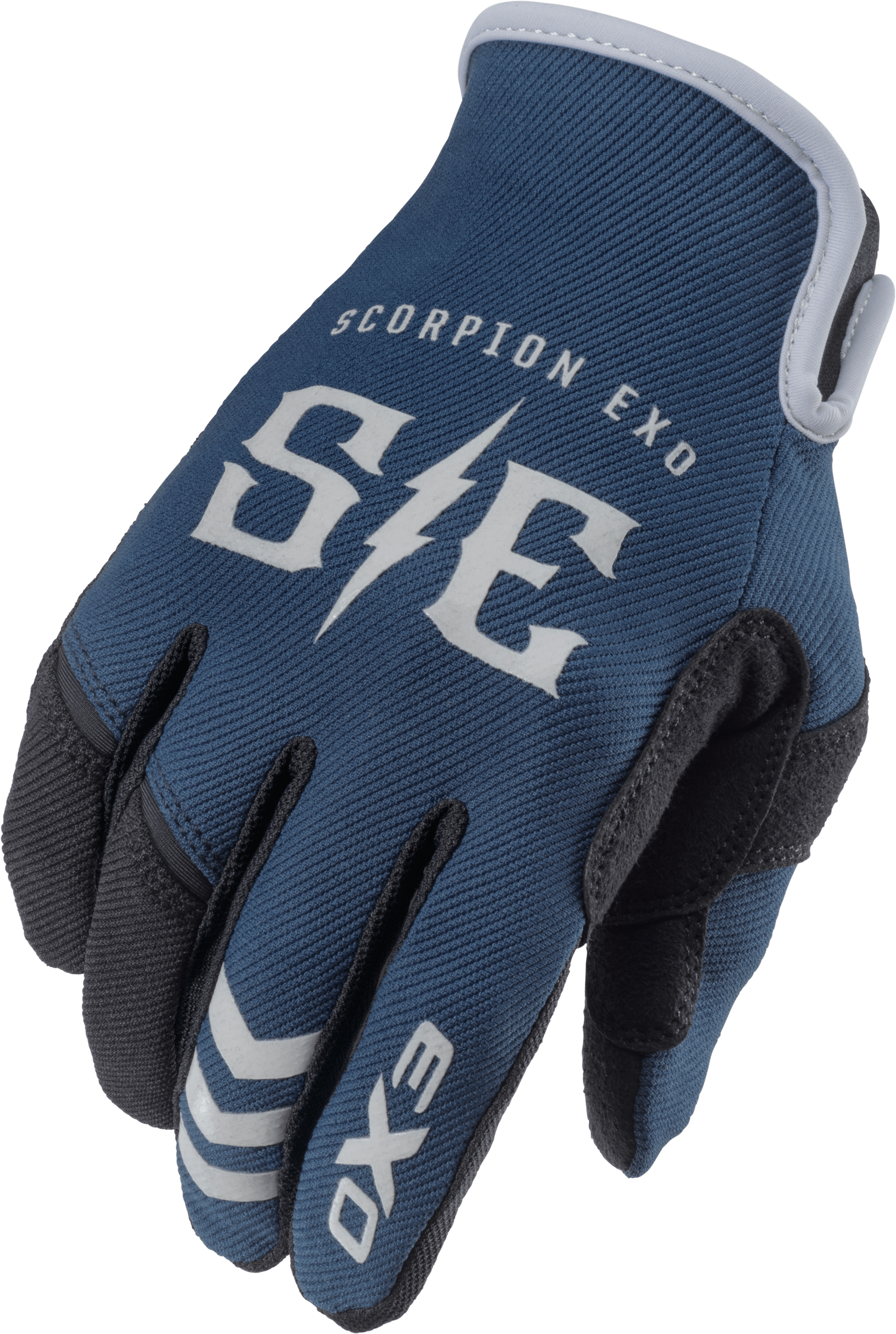 Western Powersports Gloves Blue/Grey / 2X-Large Air-Stretch Charge Gloves by Scorpion Exo G44-077