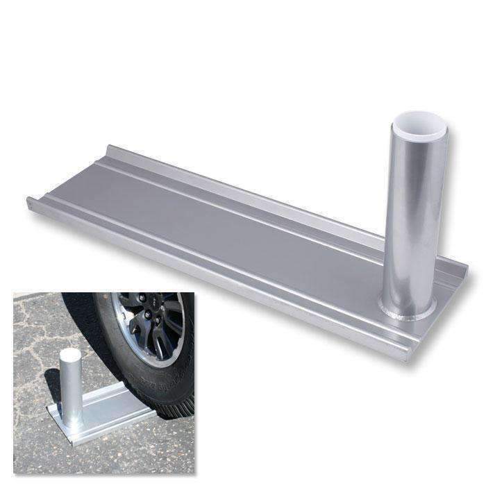 Aluminum Wheel Stand For Base Camp Telescoping Flag Poles by Rugged Radios RV-STAND Flag Mount 01038799851542 Rugged Radios