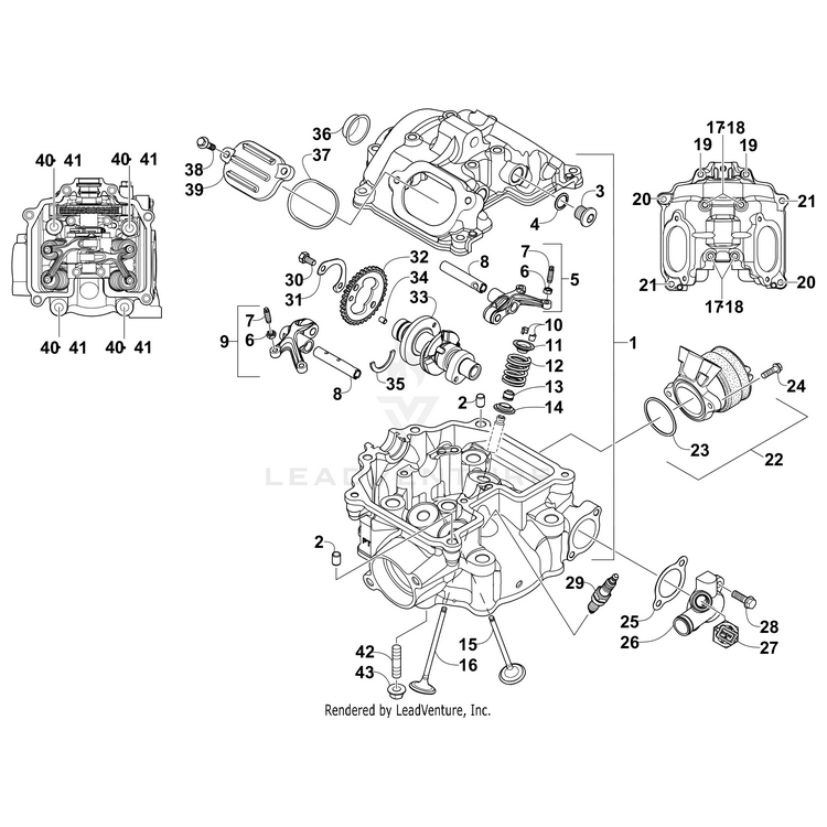 Arm, Valve Rocker - Intake By Arctic Cat 0809-254 OEM Hardware 0809-254 Off Road Express