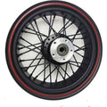 Rear Wheel, Laced, Black/RS by Polaris