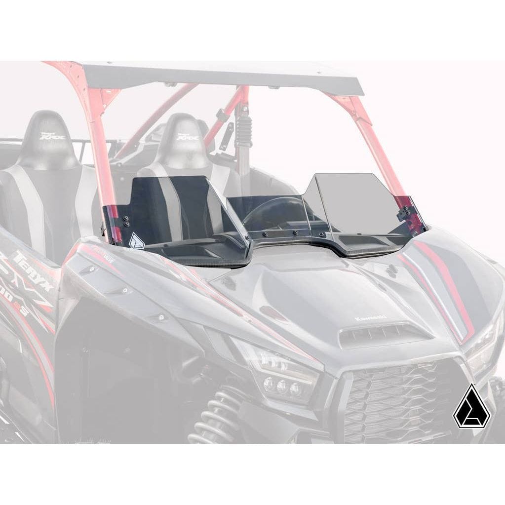 Assault Industries Kawasaki Teryx KRX 1000 Half Windshield by SuperATV HWS-K-KRX-001-72 Half Windshield