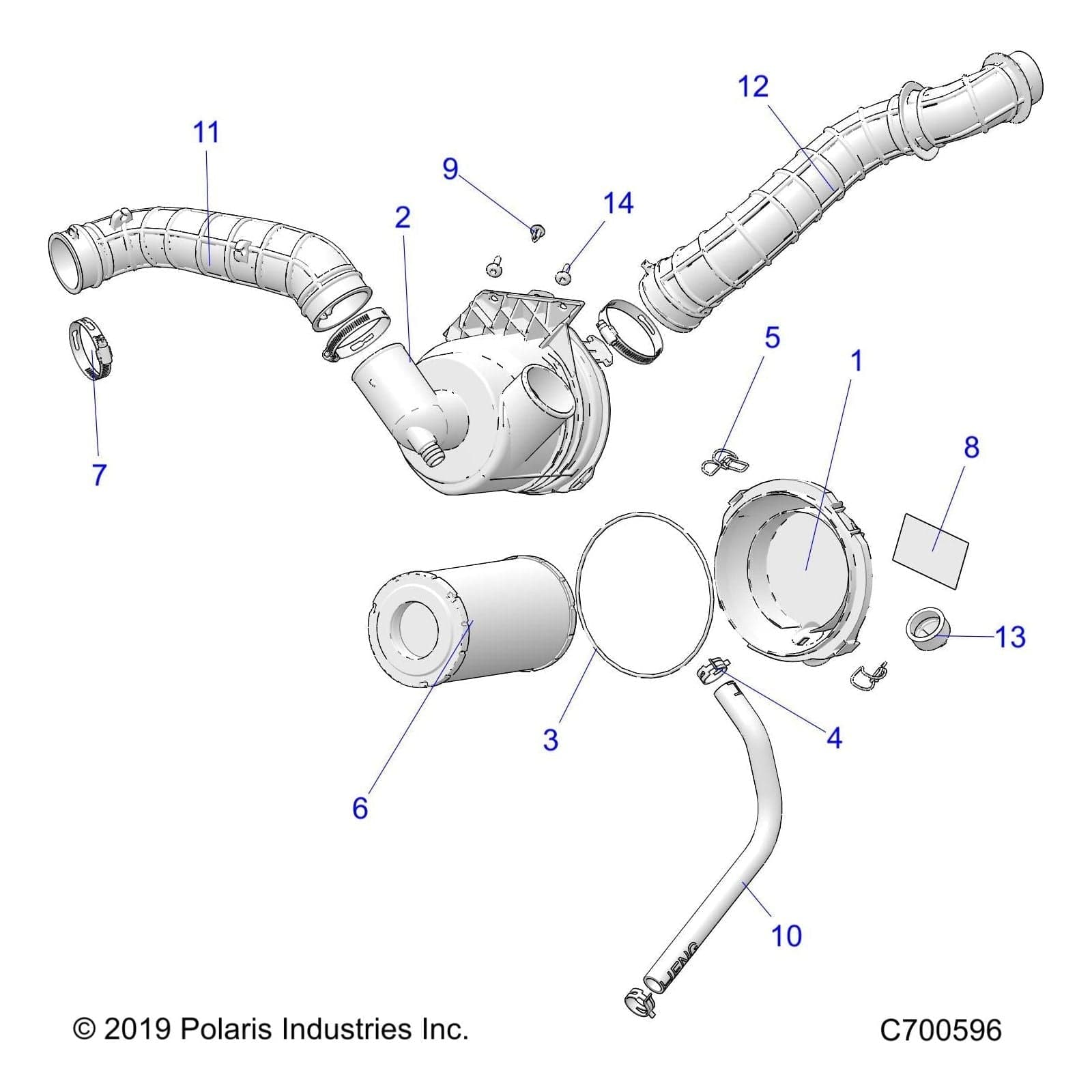 Assembly-Airbox Clip by Polaris 7082449 Offroad_OEM Hardware