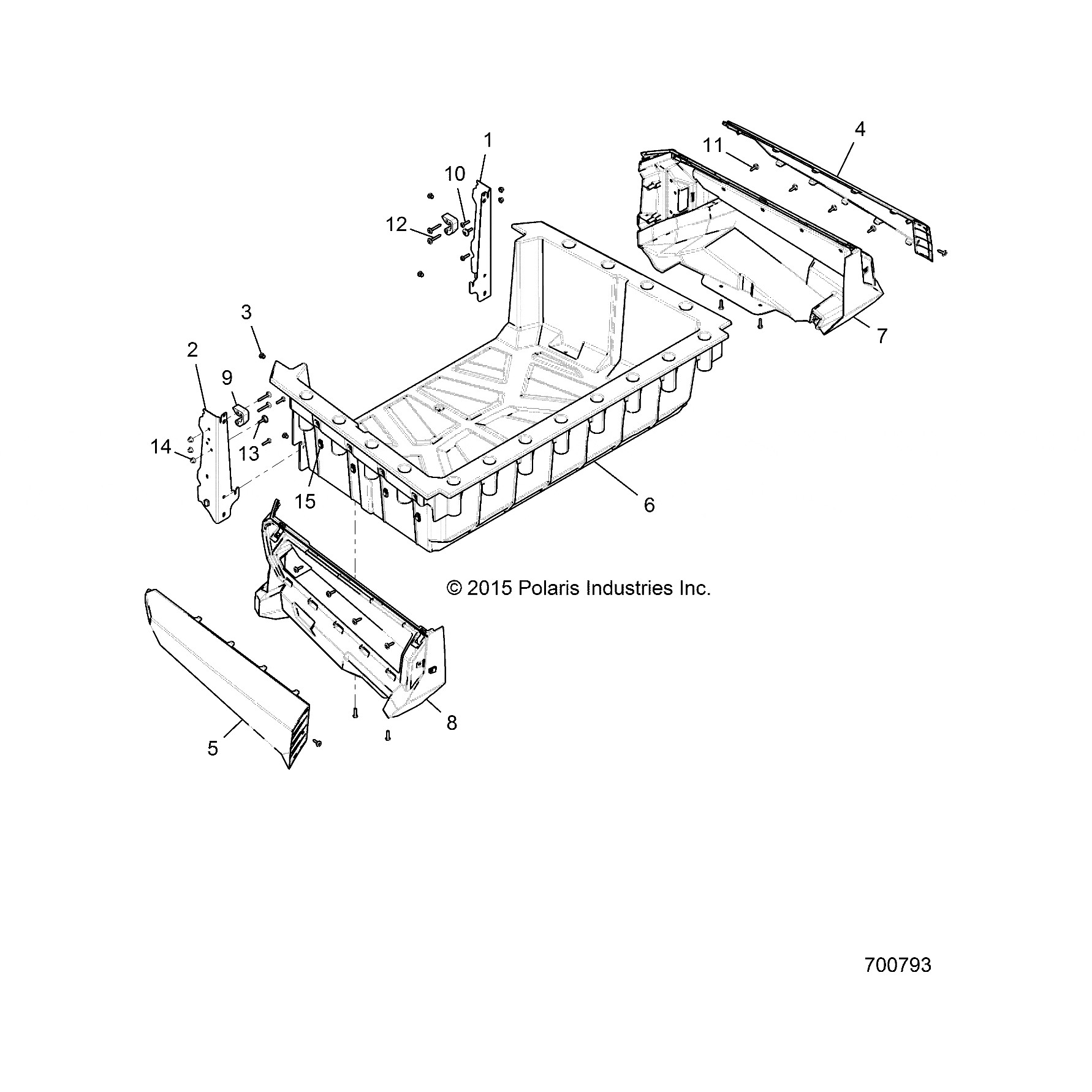 Assembly-Box,Cargo,Pnt,Wht Ltng by Polaris 2635927-599 Offroad_OEM Hardware