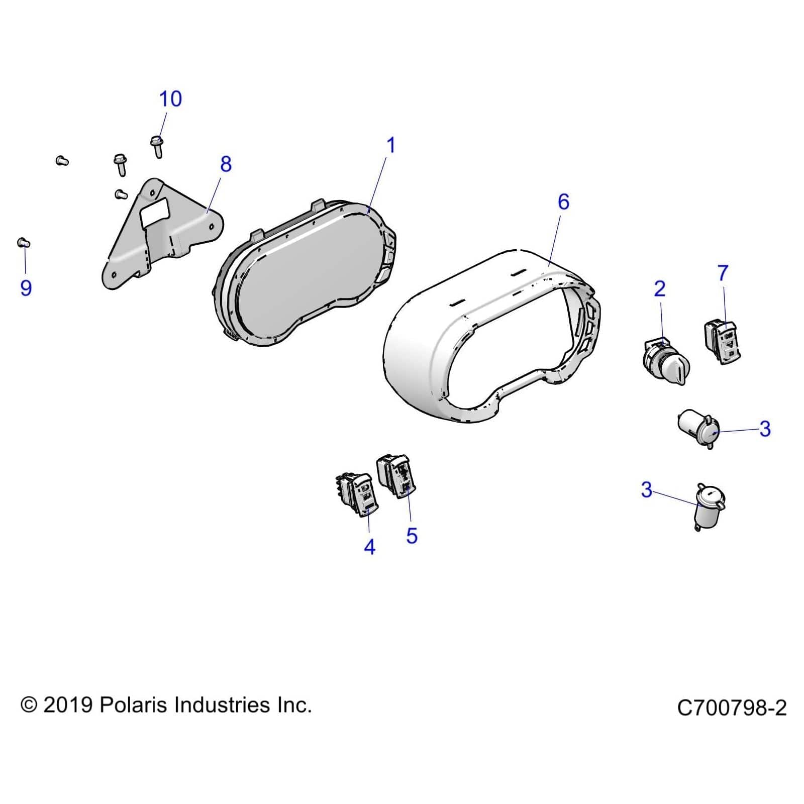 Assembly-C4,Rzr,Rgr,Gnrl,256K,Nas by Polaris 3286838 Offroad_OEM Hardware