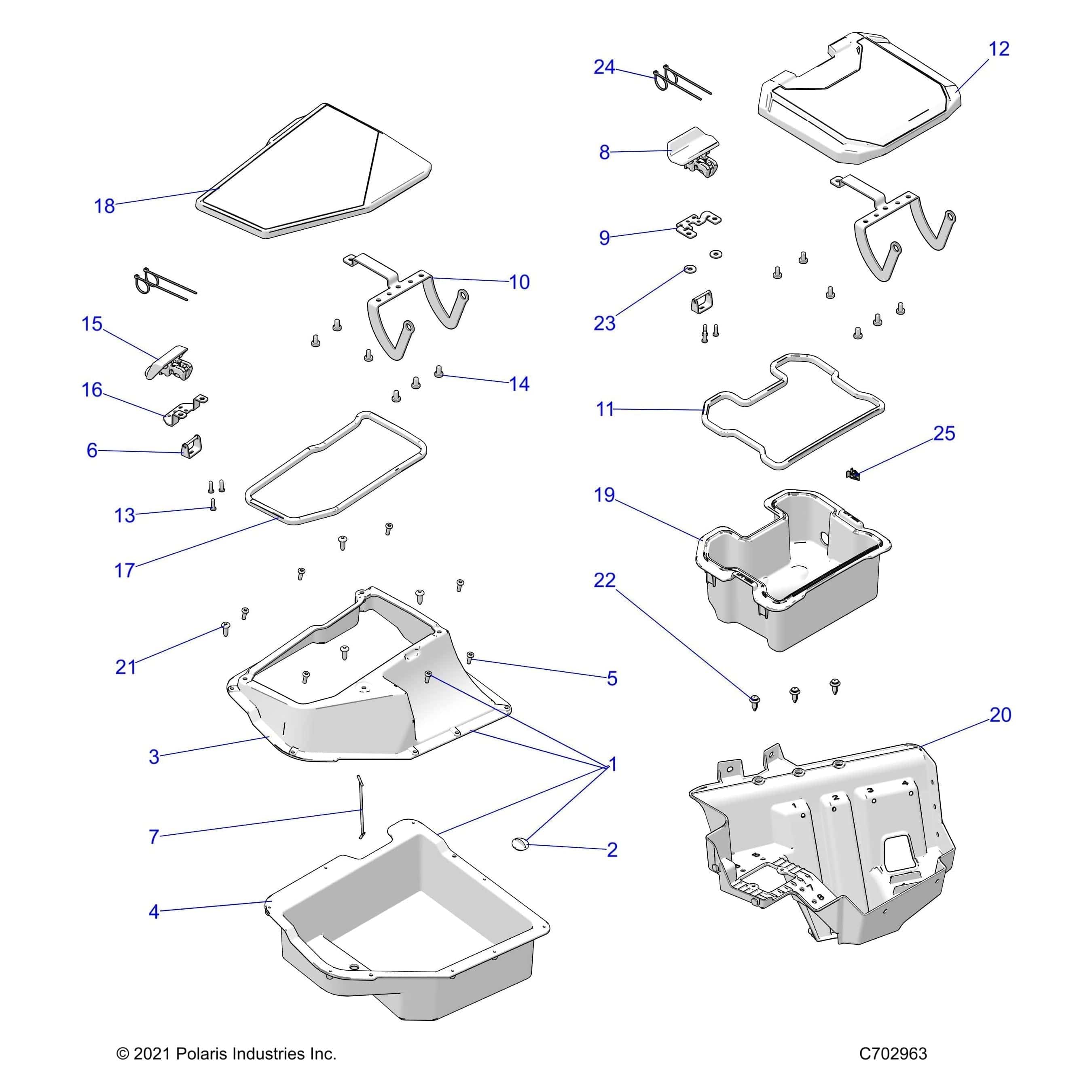Assembly-Dash Storage,Right by Polaris 2637405 Offroad_OEM Hardware
