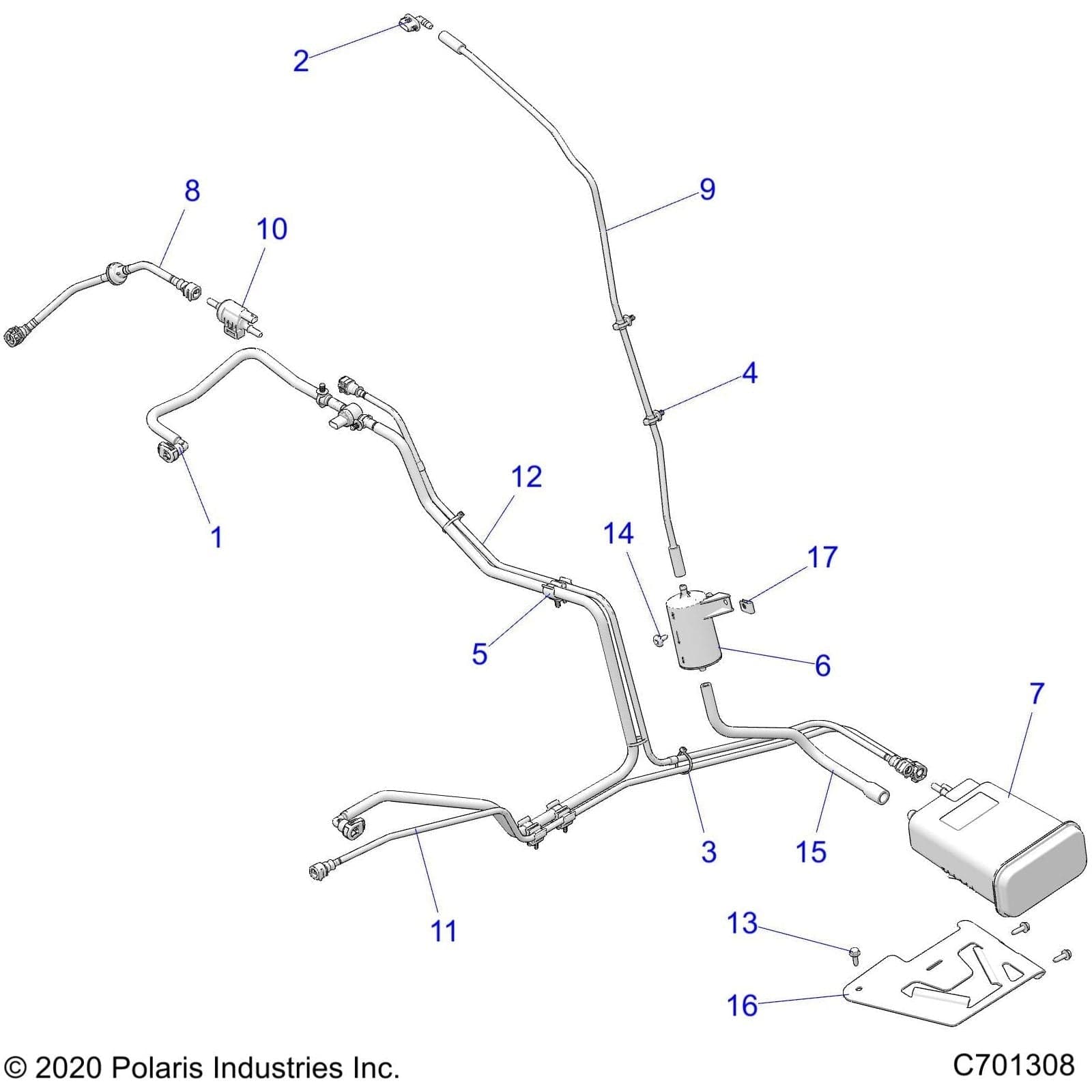 Assembly-Fuel Line,Supply by Polaris 2522365 Offroad_OEM Hardware