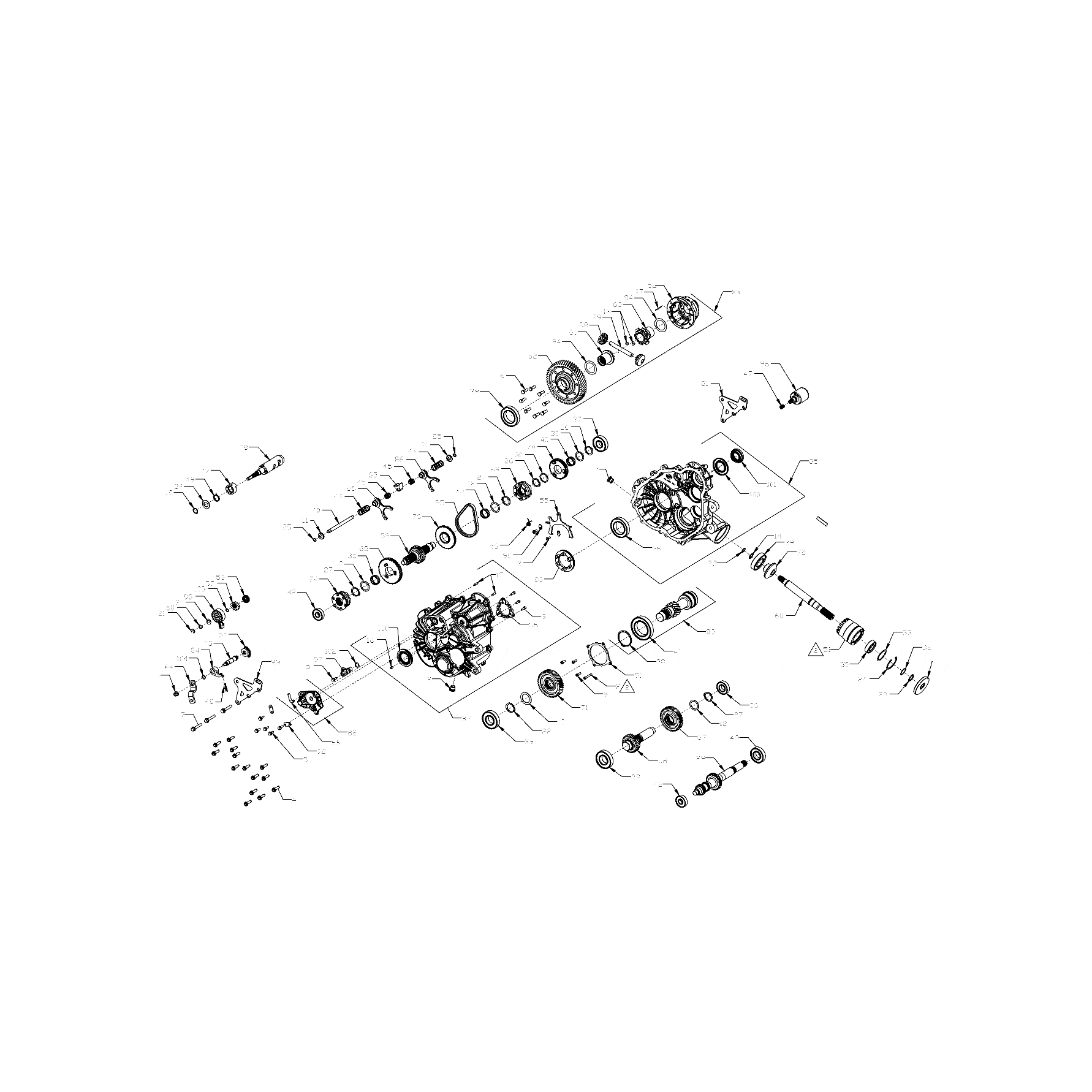 Assembly-Gearcase by Polaris 1334254 Offroad_OEM Hardware