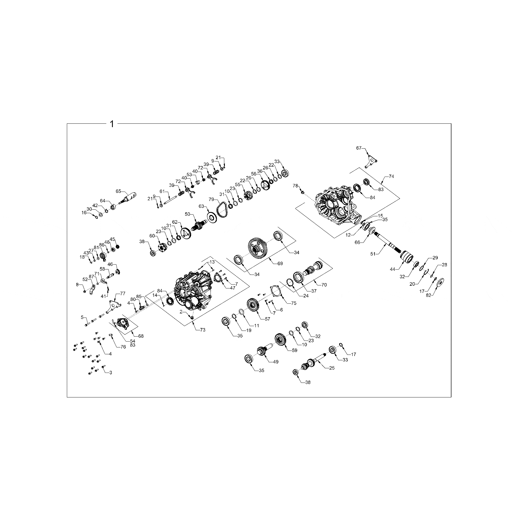 Assembly-Gearcase by Polaris 1334344 Offroad_OEM Hardware