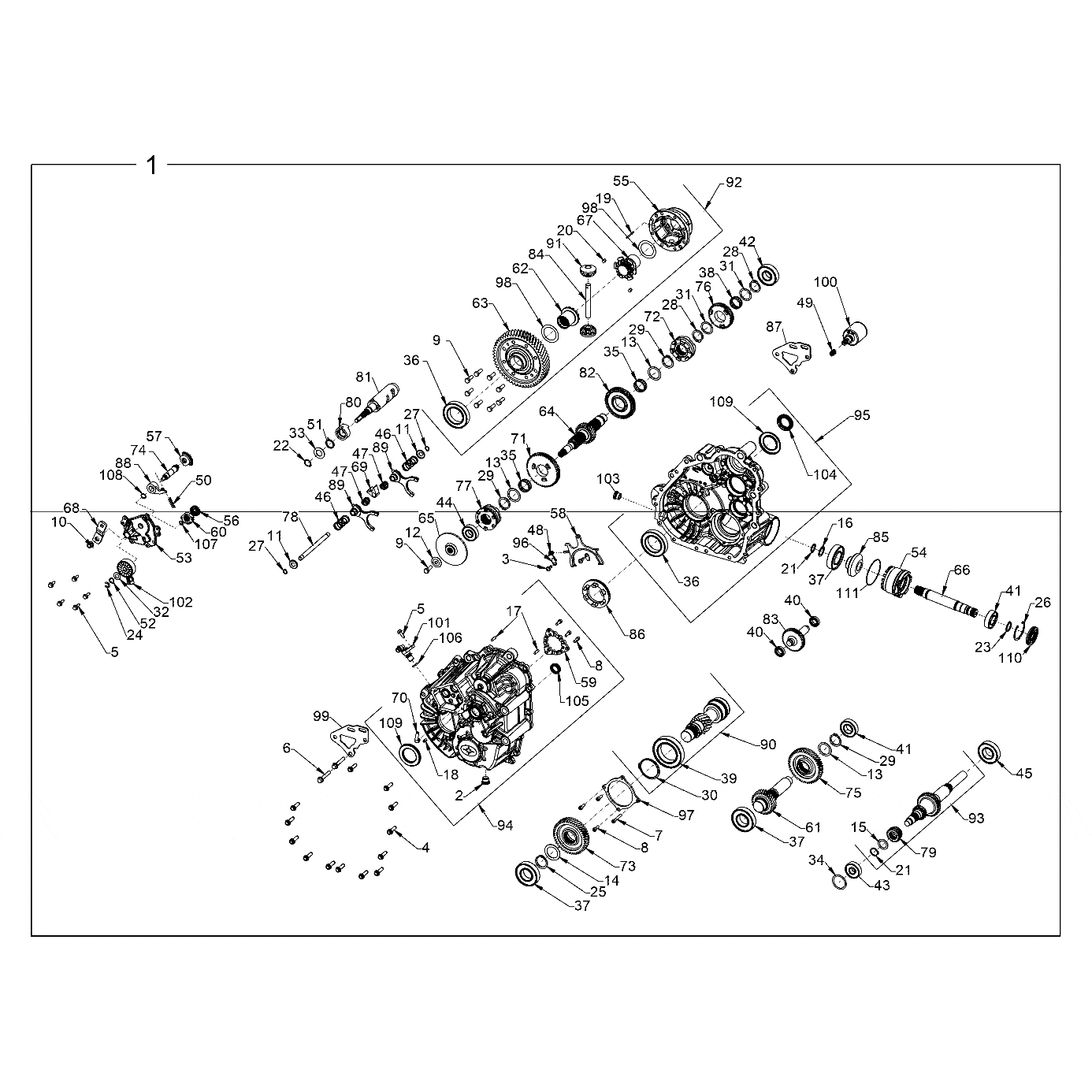 Assembly-Gearcase by Polaris 1334429 Offroad_OEM Hardware