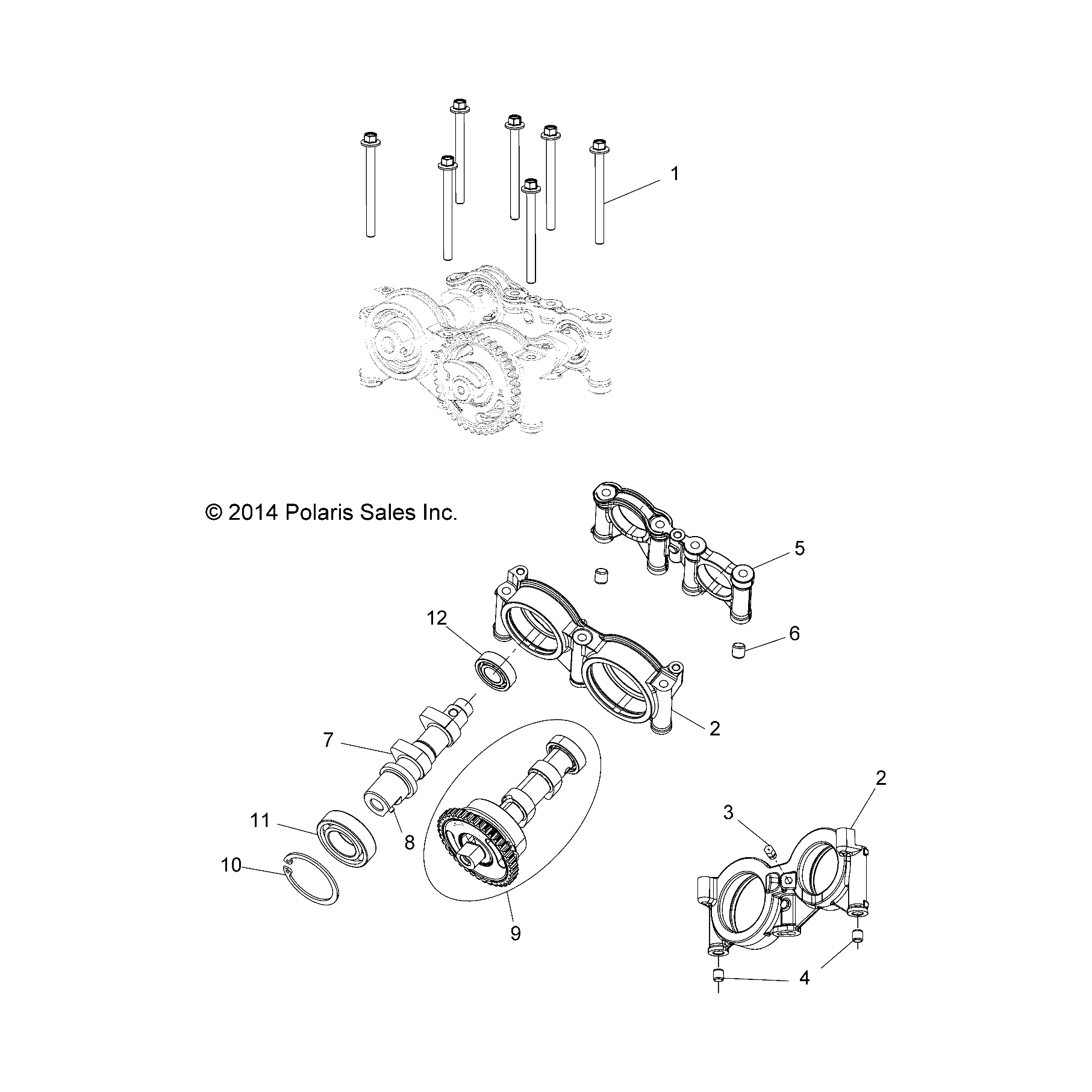 Assembly-Intake Cam,W/Dwl by Polaris 1205194 Offroad_OEM Hardware