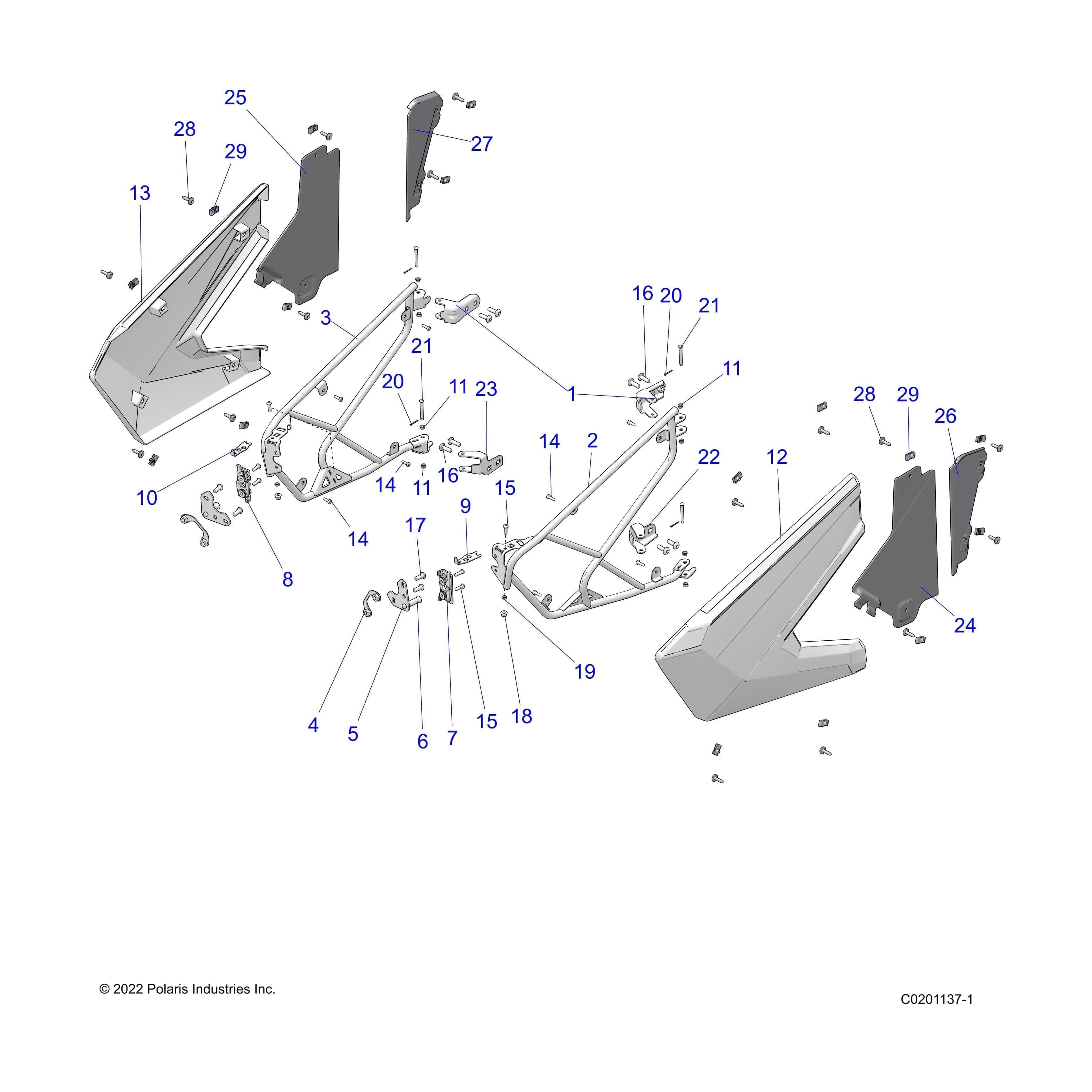Polaris Assembly-Latch Door Right Witchdoctors