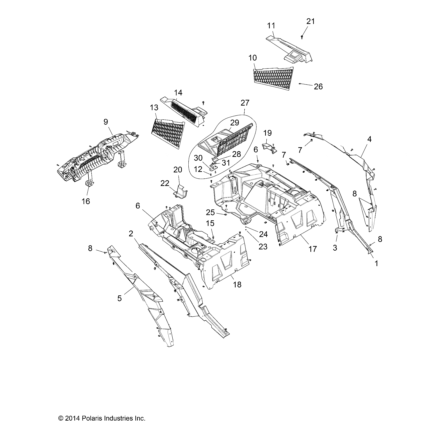 Assembly-Panel-Box,Access by Polaris 2635163 Offroad_OEM Hardware