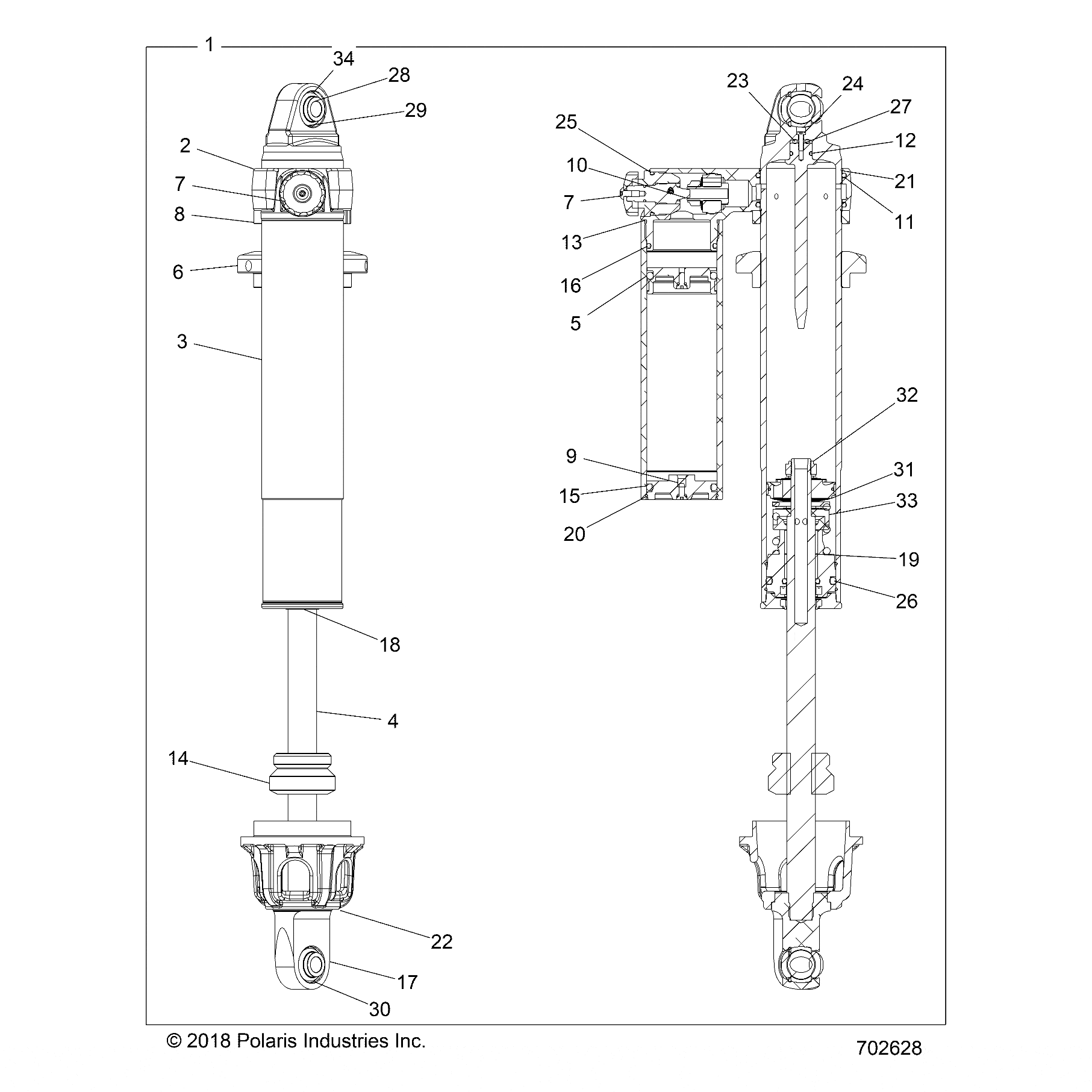 Assembly-Piston,Front by Polaris 1800969 Offroad_OEM Hardware