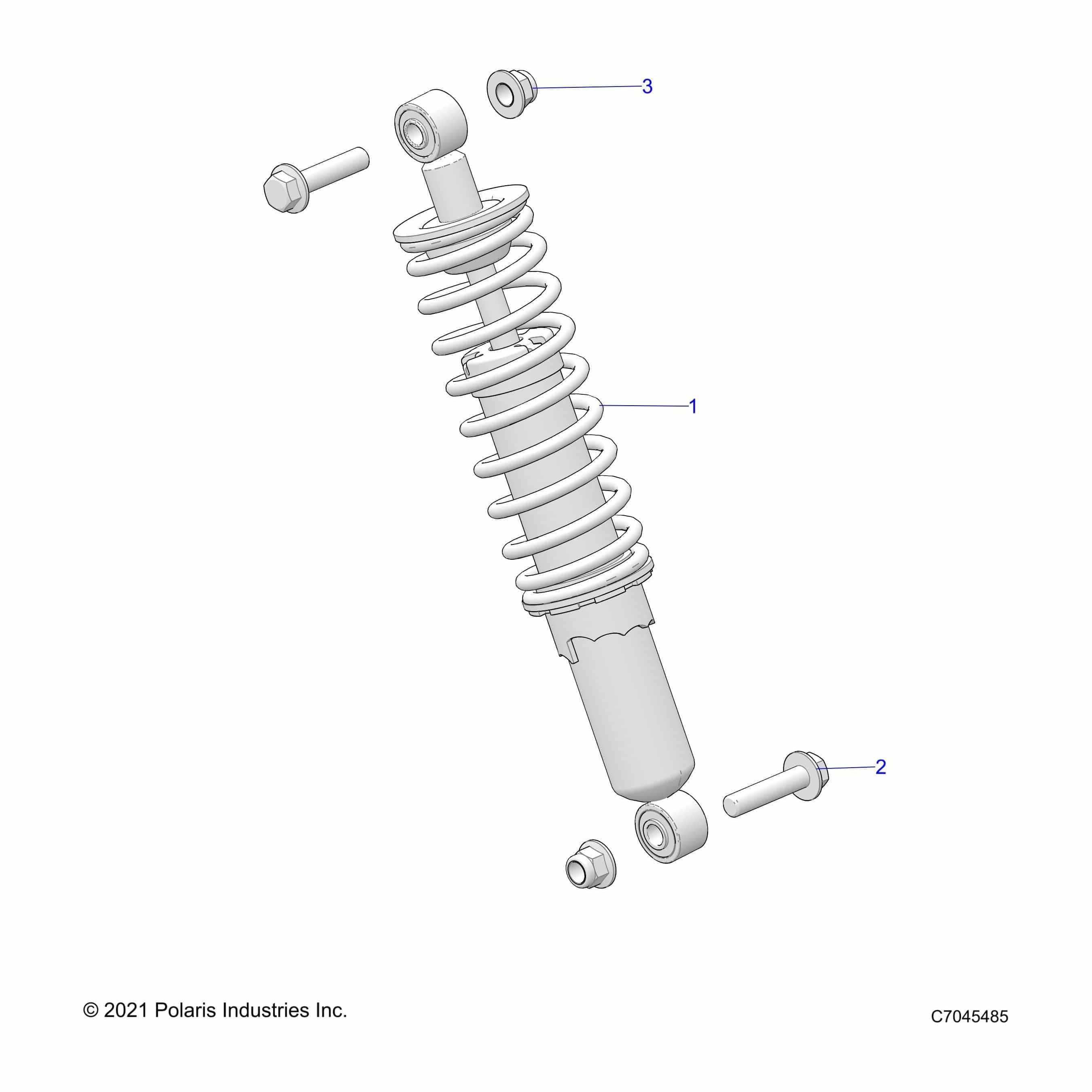 Assembly-Shock,Front,Indyred by Polaris 7045485-293 Offroad_OEM Hardware