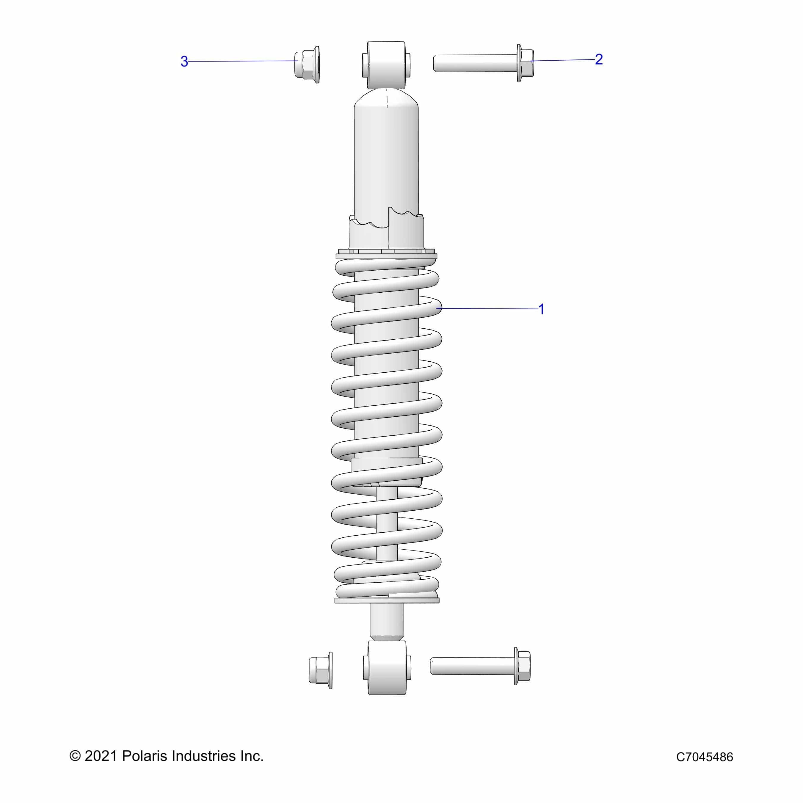 Assembly-Shock,Rear,Indyred by Polaris 7045486-293 Offroad_OEM Hardware