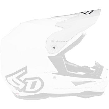 ATR-1 Visor - White by 6D Helmets 72-3111 Helmet Visor