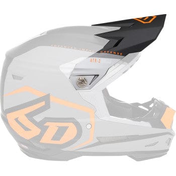 ATR-2 Visor - Delta - Neon Orange by 6D Helmets 72-6123 Helmet Visor