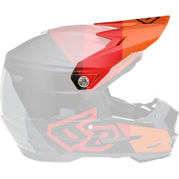 ATR-2 Visor - Range - Red by 6D Helmets 72-6111 Helmet Visor