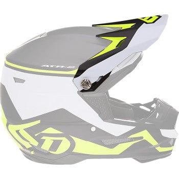 ATR-2Y Visor - Drive - Neon Yellow by 6D Helmets 72-4134 Helmet Visor