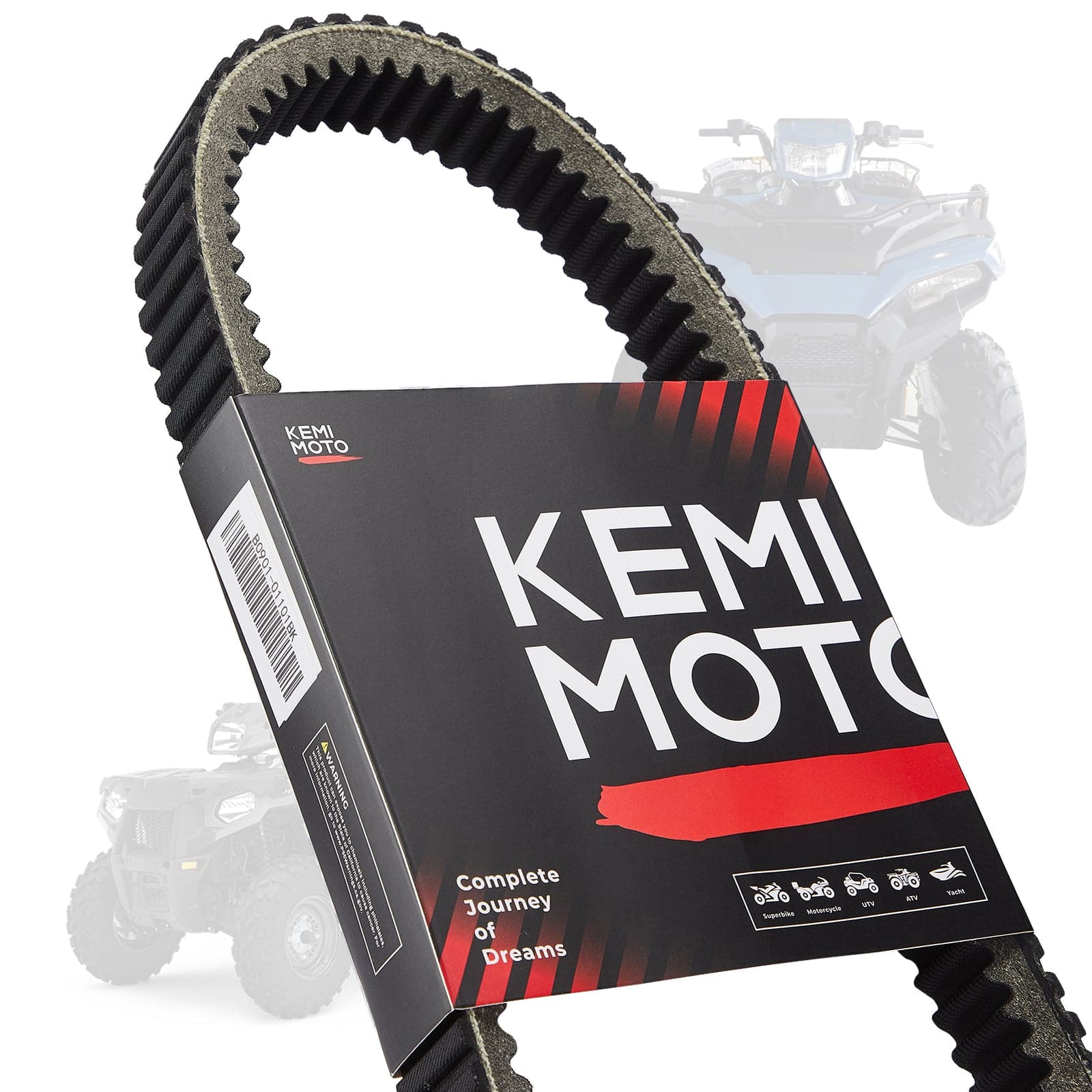 ATV UTV Drive Belts for Polaris Sportman/ RZR/ Ranger by Kemimoto B0901-01101BK Drive Belt OEM Upgrade