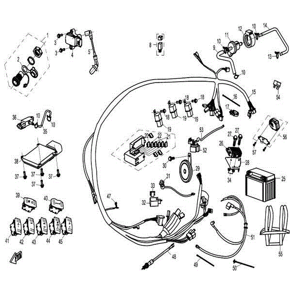 Auxiliary Cable by CF Moto 9060-150300 Offroad_OEM Hardware
