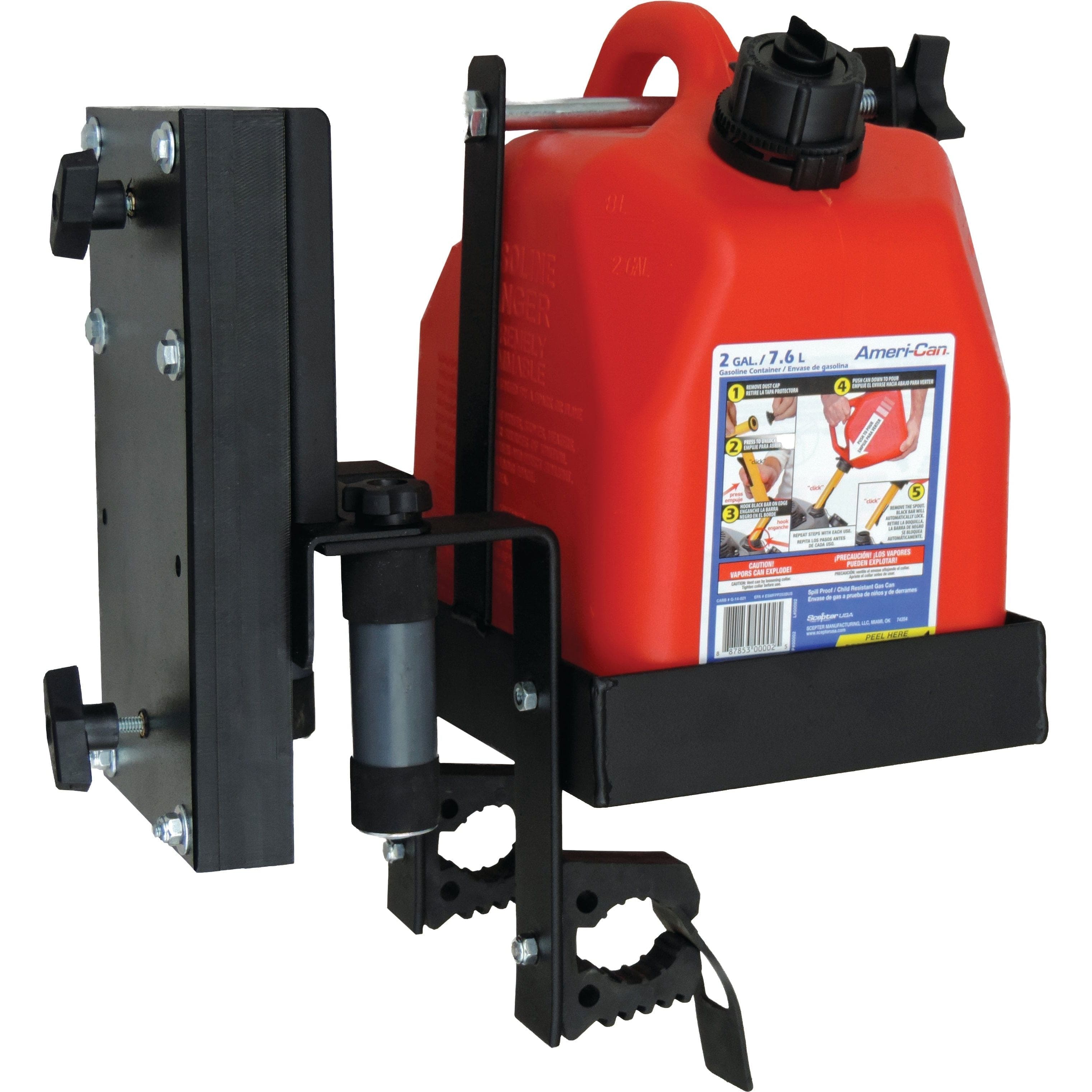 Auxiliary Fuel Can Chainsaw & Tool Holder By Hornet R-3015 CS Gas Can Carrier