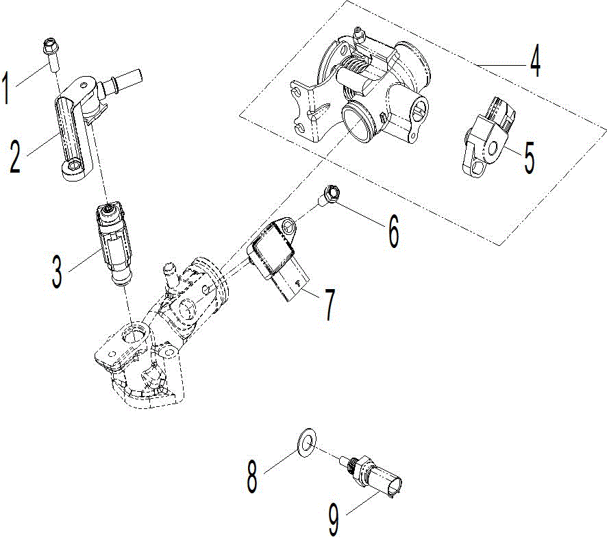 An Image of a Genuine Can-Am Parts Schematic Diagram showing the schematic - ENGINE - ELECTRIC FUEL INJECTION