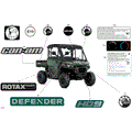 BODY - DECALS - 2026 CAN AM DEFENDER HD9 DPS CAB - COMPASS GREEN - 62" WIDTH