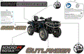 BODY - FEATURE DECALS - 2025 CAN AM OUTLANDER MAX 1000R 4X4 LTD - DUSTY NAVY