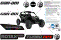 BODY - DECALS - 2024 CAN AM MAVERICK TURBO RR X RS 72 INCH - TIMELESS BLACK METALLIC - 72" WIDTH