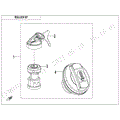 LOCK KIT (FUEL TANK CAP WITH KEYHOLE) - 2022 CFMOTO UFORCE 1000